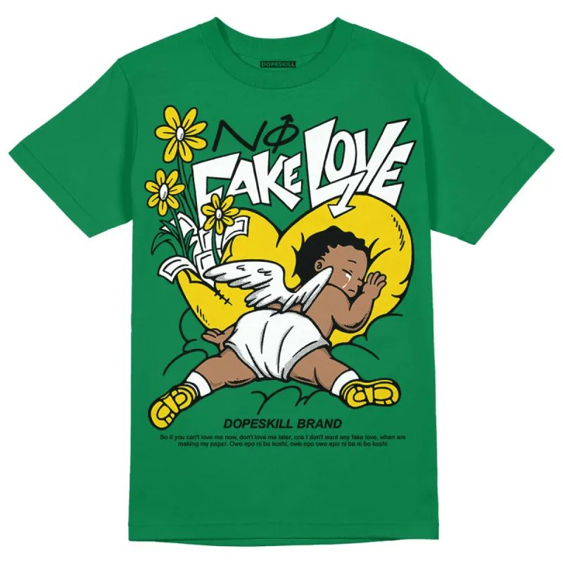 Lucky Green 5s DopeSkill Green T-shirt No Fake Love Graphic sold by DopeSkill