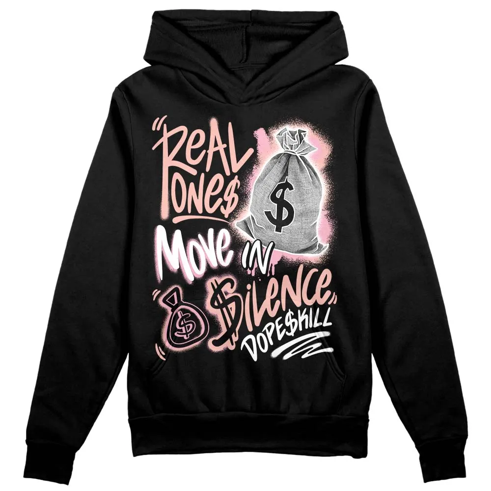 Legend Pink 11s DopeSkill Hoodie Sweatshirt Real Ones Move In Silence Graphic sold by DopeSkill product image thumbnail 2