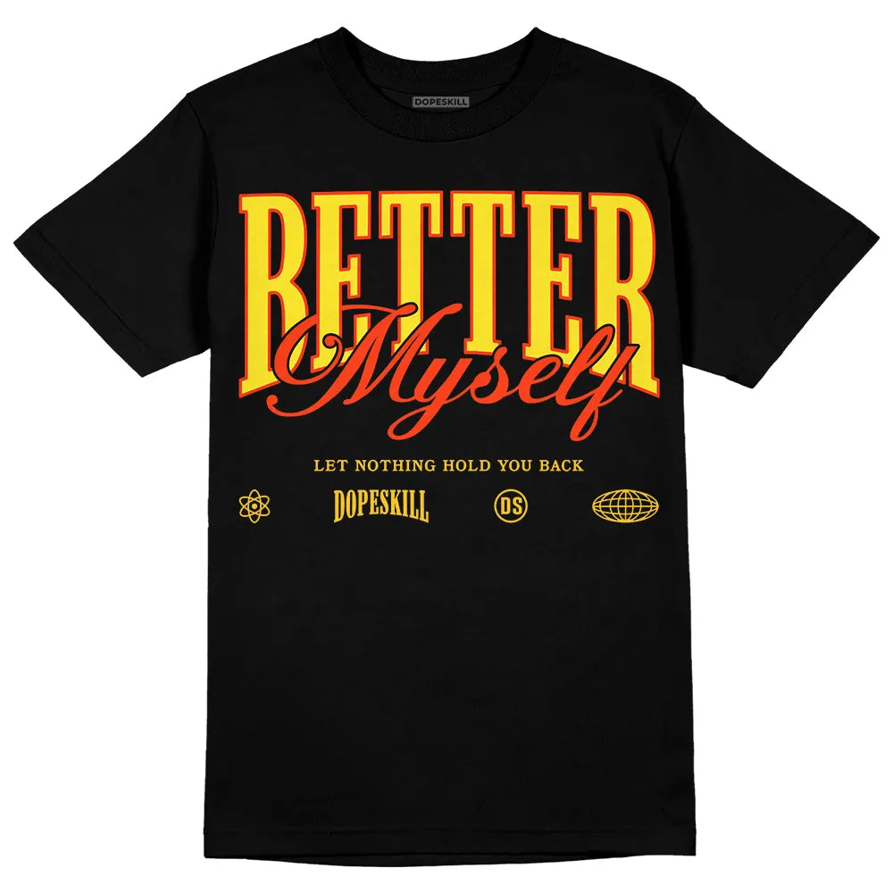 Vivid Sulfur 4s DopeSkill T-Shirt Better Myself Graphic sold by DopeSkill product image thumbnail 2