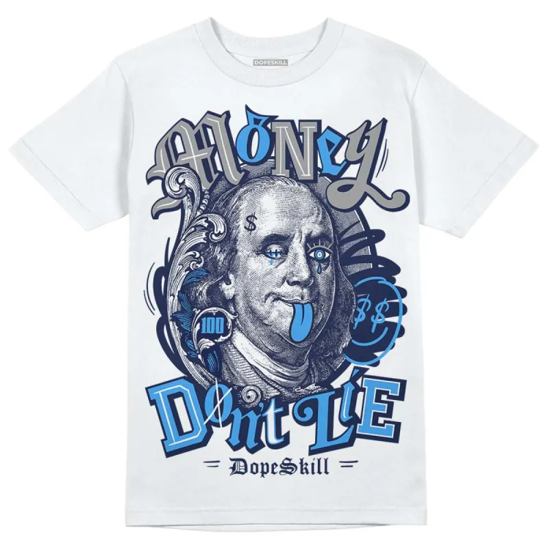 AJ Spizike White Obsidian DopeSkill T-Shirt Money Don't Lie Graphic sold by DopeSkill