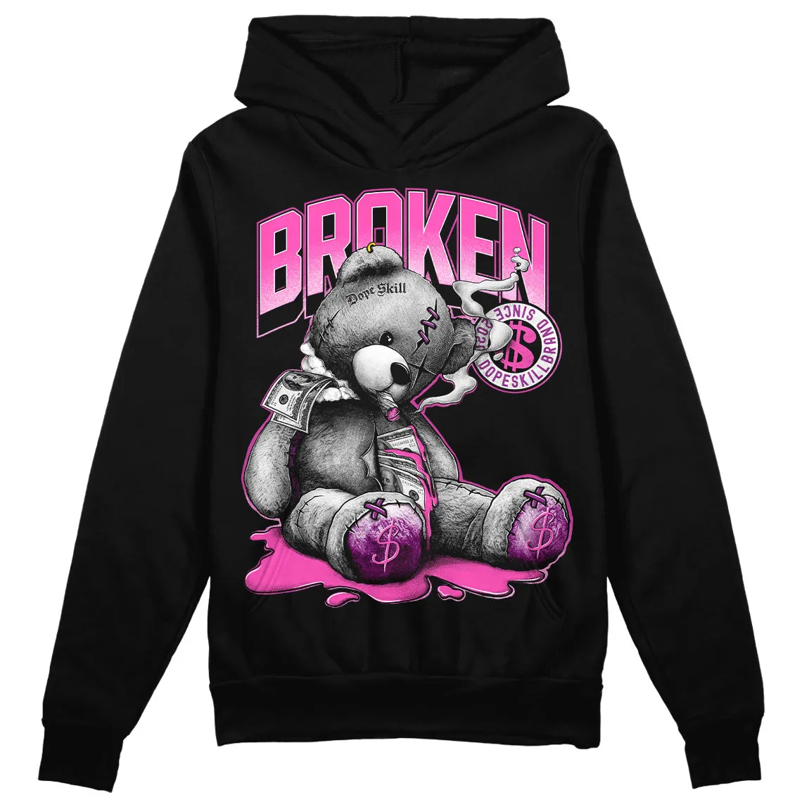 Hyper Violet 4s DopeSkill Hoodie Sweatshirt Sick Bear Graphic sold by DopeSkill product image thumbnail 2