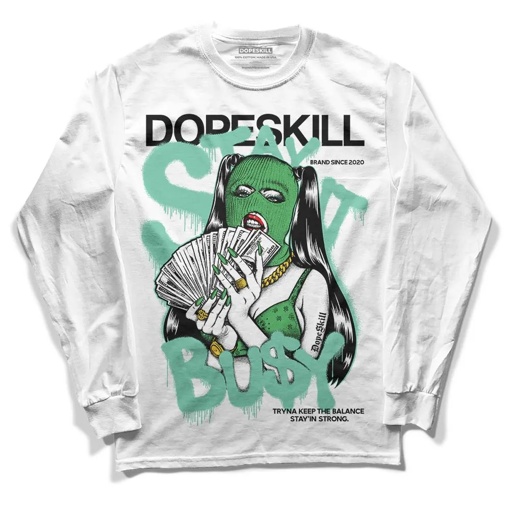 Green Glow 1s DopeSkill Long Sleeve T-Shirt Stay It Busy Graphic sold by DopeSkill product image thumbnail 2