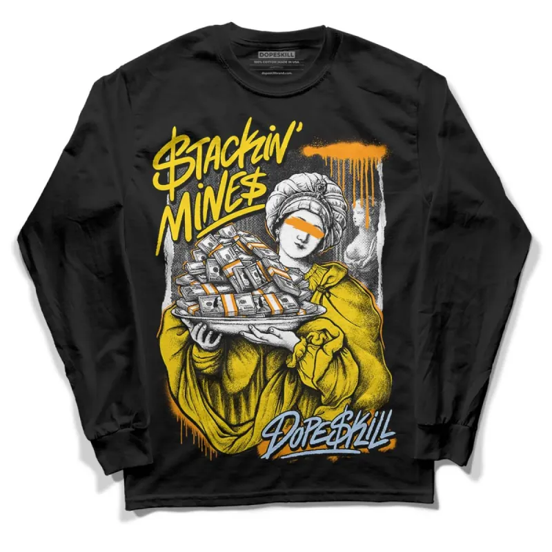 Yellow Ochre 6s DopeSkill Long Sleeve T-Shirt Stackin Mines Graphic sold by DopeSkill