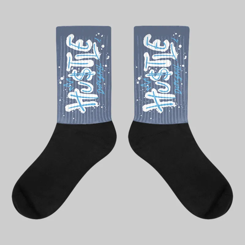 Diffused Blue 11s DopeSkill Sublimated Socks Hustle Graphic sold by DopeSkill