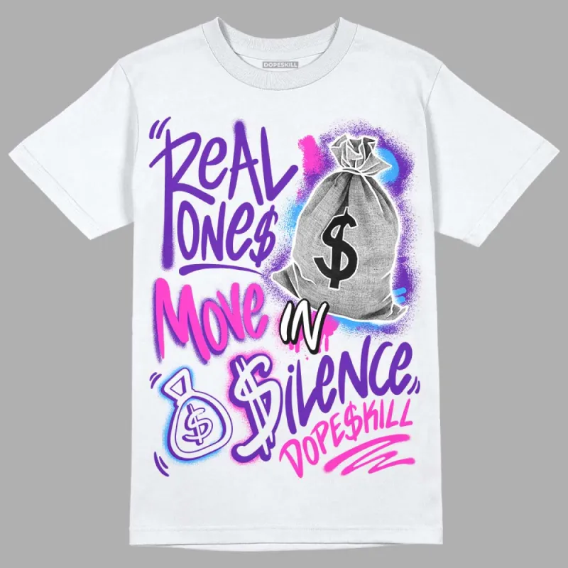 Dunk Purple Championship Court White DopeSkill T-Shirt Real Ones Move In Silence Graphic sold by DopeSkill