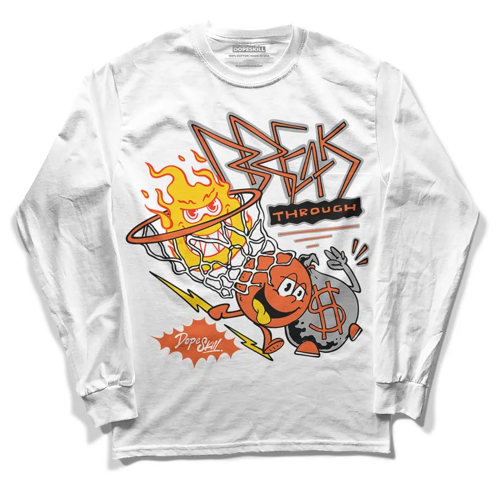 Georgia Peach 3s DopeSkill Long Sleeve T-Shirt Break Through Graphic sold by DopeSkill product image thumbnail 2