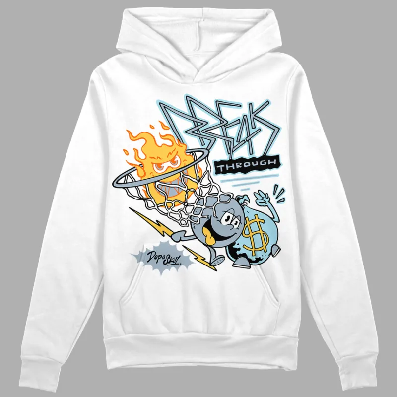 Blue Grey 13s DopeSkill Hoodie Sweatshirt Break Through Graphic sold by DopeSkill