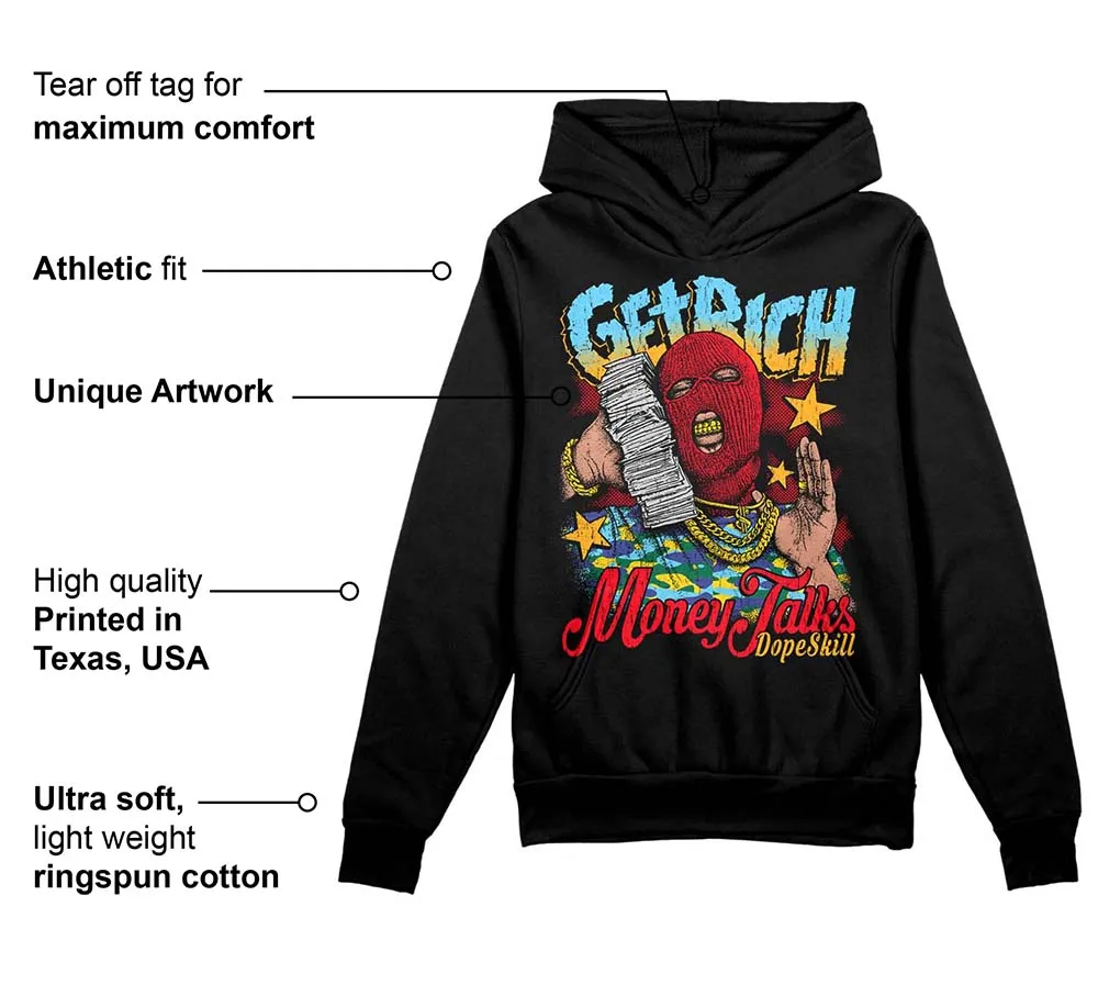 GS 'Six Championships' 1s DopeSkill Hoodie Sweatshirt Get Rich Graphic sold by DopeSkill product image thumbnail 3