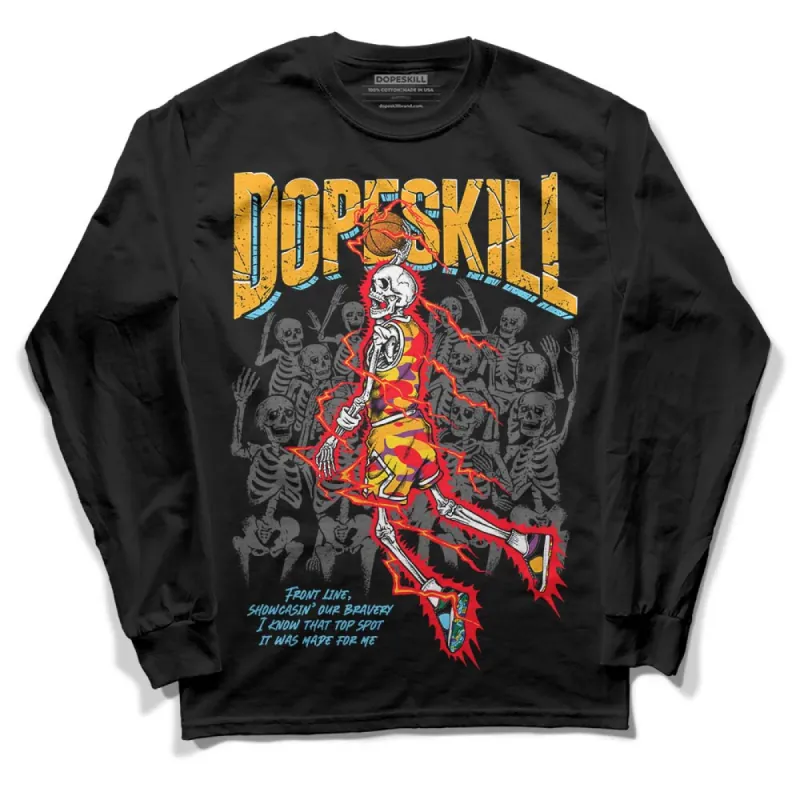GS 'Six Championships' 1s DopeSkill Long Sleeve T-Shirt Thunder Dunk Graphic sold by DopeSkill