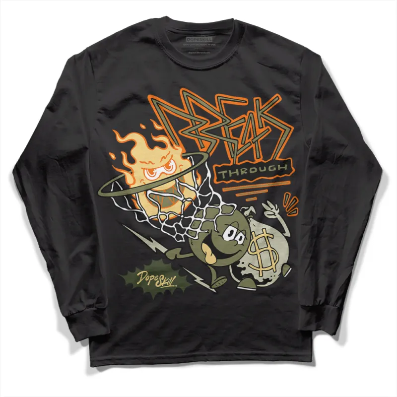 Craft Olive 4s DopeSkill Long Sleeve T-Shirt Break Through Graphic sold by DopeSkill