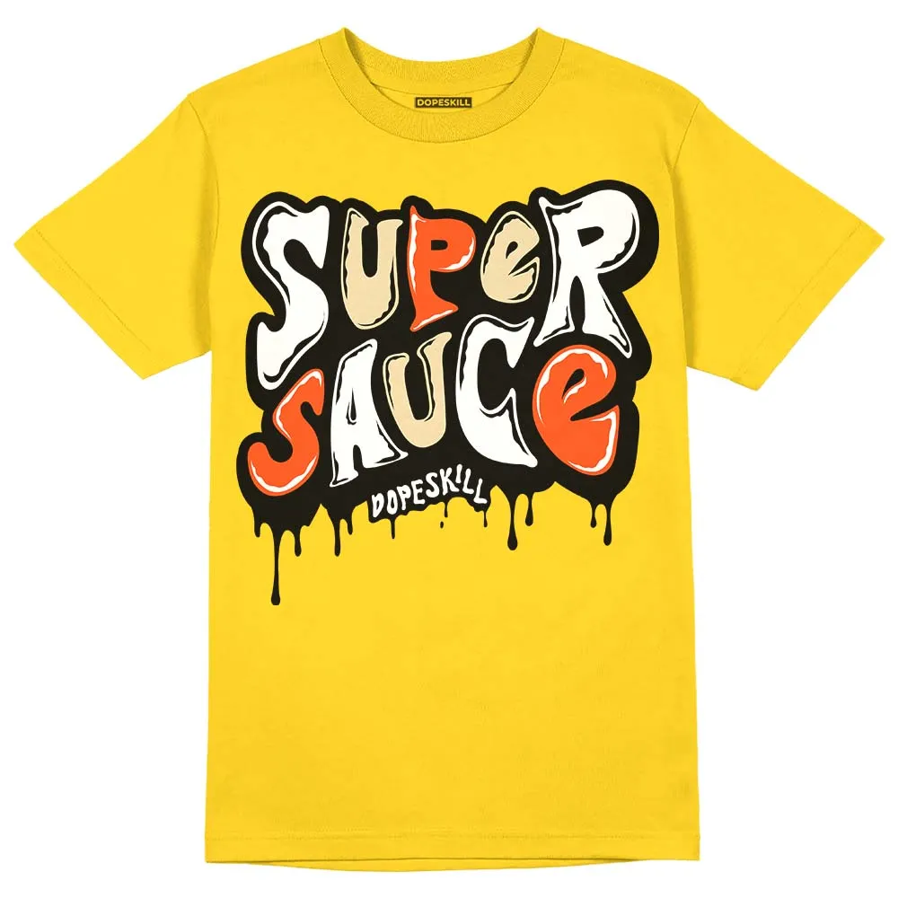 Vivid Sulfur 4s DopeSkill Yellow T-shirt Super Sauce Graphic sold by DopeSkill