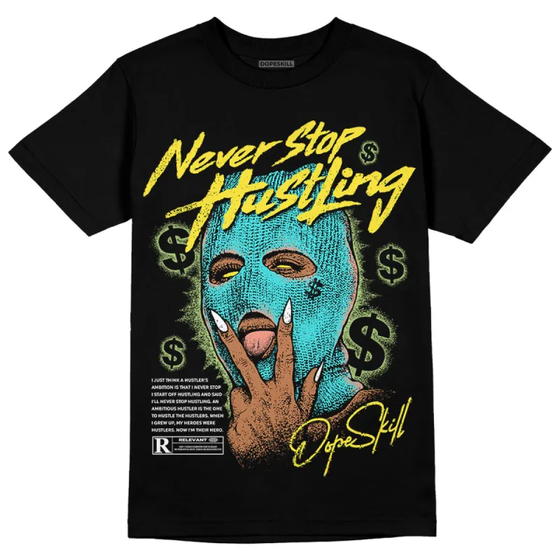 Cyan Burst 9060 DopeSkill T-Shirt Never Stop Hustling Graphic sold by DopeSkill