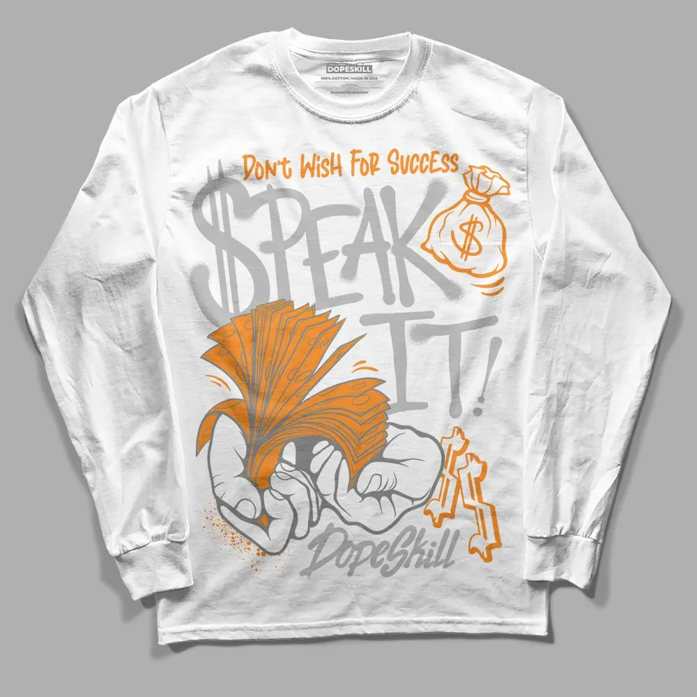 Dunk Cool Grey DopeSkill Long Sleeve T-Shirt Speak It Graphic sold by DopeSkill product image thumbnail 2