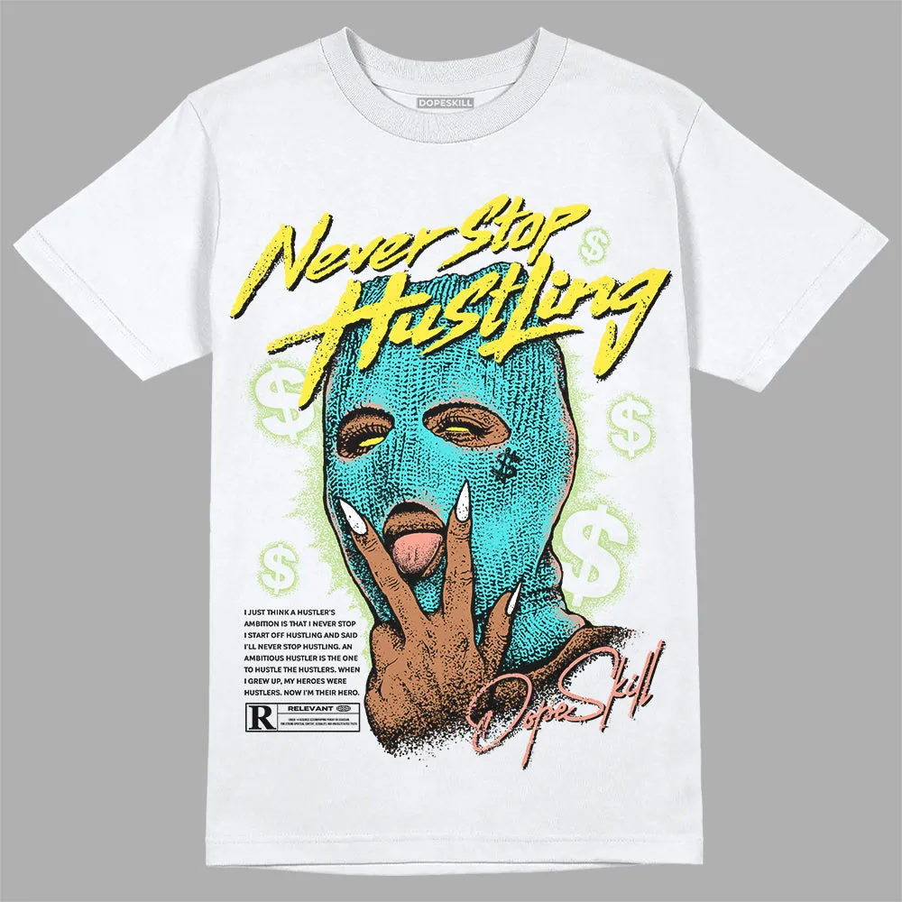 Cyan Burst 9060 DopeSkill T-Shirt Never Stop Hustling Graphic sold by DopeSkill product image thumbnail 2