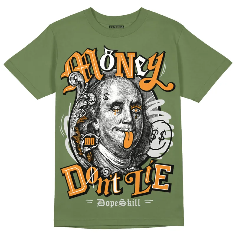 Olive 5s DopeSkill Olive T-shirt Money Don't Lie Graphic sold by DopeSkill
