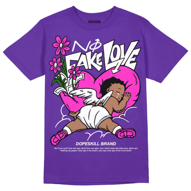 PURPLE Collection DopeSkill Purple T-shirt No Fake Love Graphic sold by DopeSkill