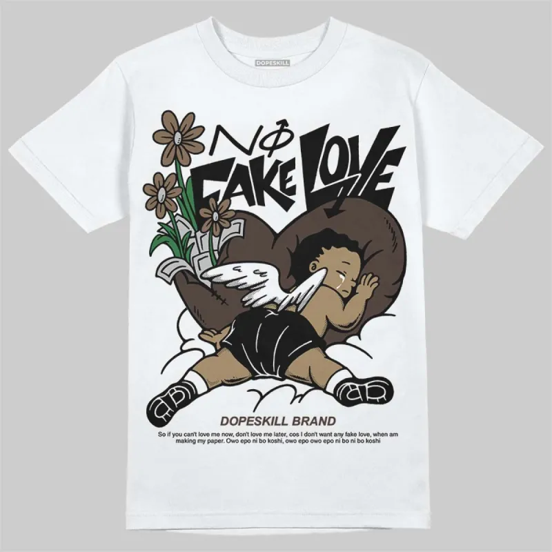 Mocha 1s DopeSkill T-Shirt No Fake Love Graphic sold by DopeSkill