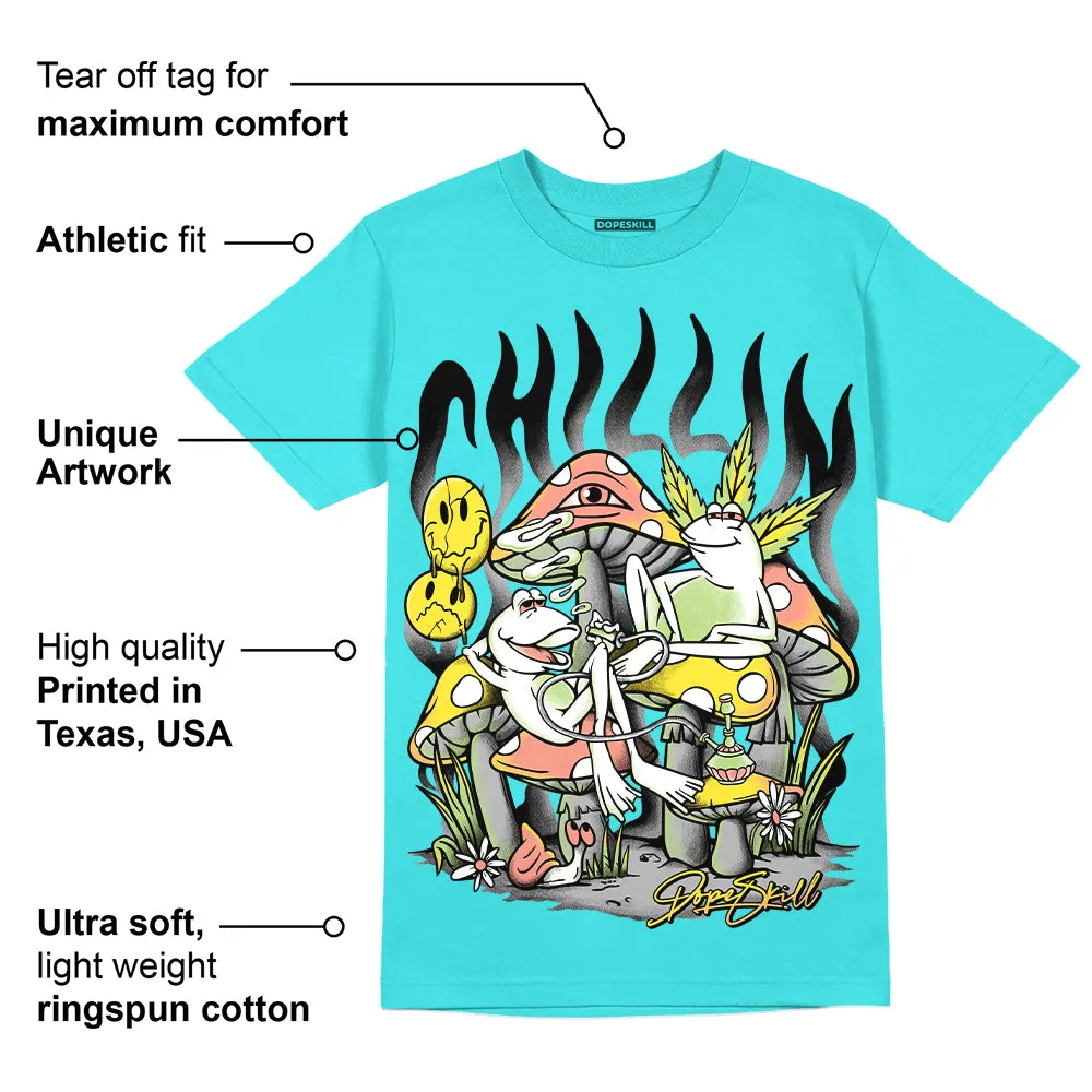 Cyan Burst 9060 DopeSkill Virtual Blue T-Shirt Chillin Graphic sold by DopeSkill product image thumbnail 2