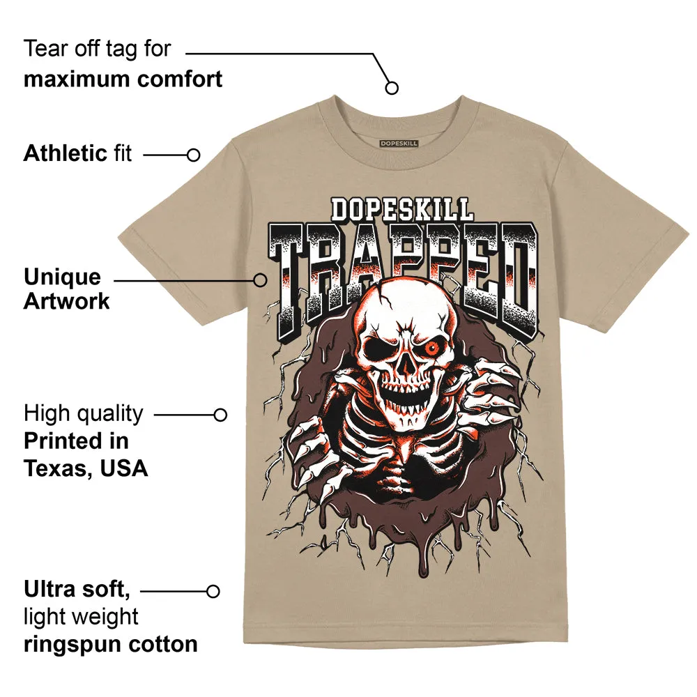 Latte 1s DopeSkill Medium Brown T-shirt Trapped Halloween Graphic sold by DopeSkill product image thumbnail 2
