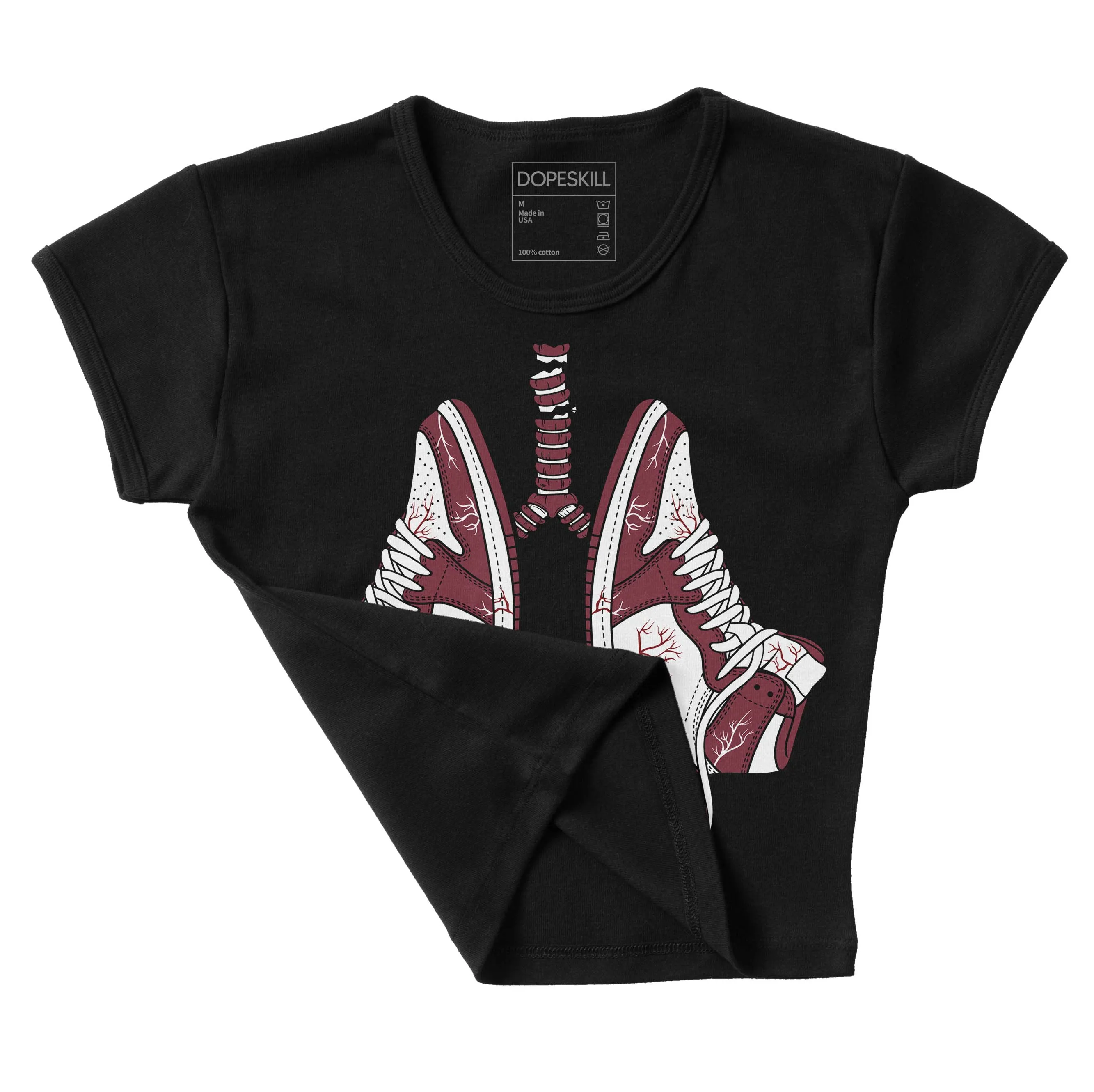 Team Red 1s DopeSkill Women's Crop Top Breathe Graphic sold by DopeSkill product image thumbnail 4