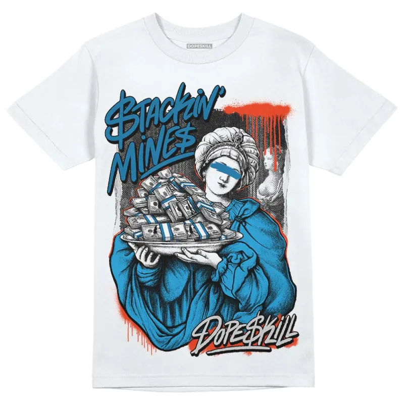 Military Blue 4s DopeSkill T-Shirt Stackin Mines Graphic sold by DopeSkill