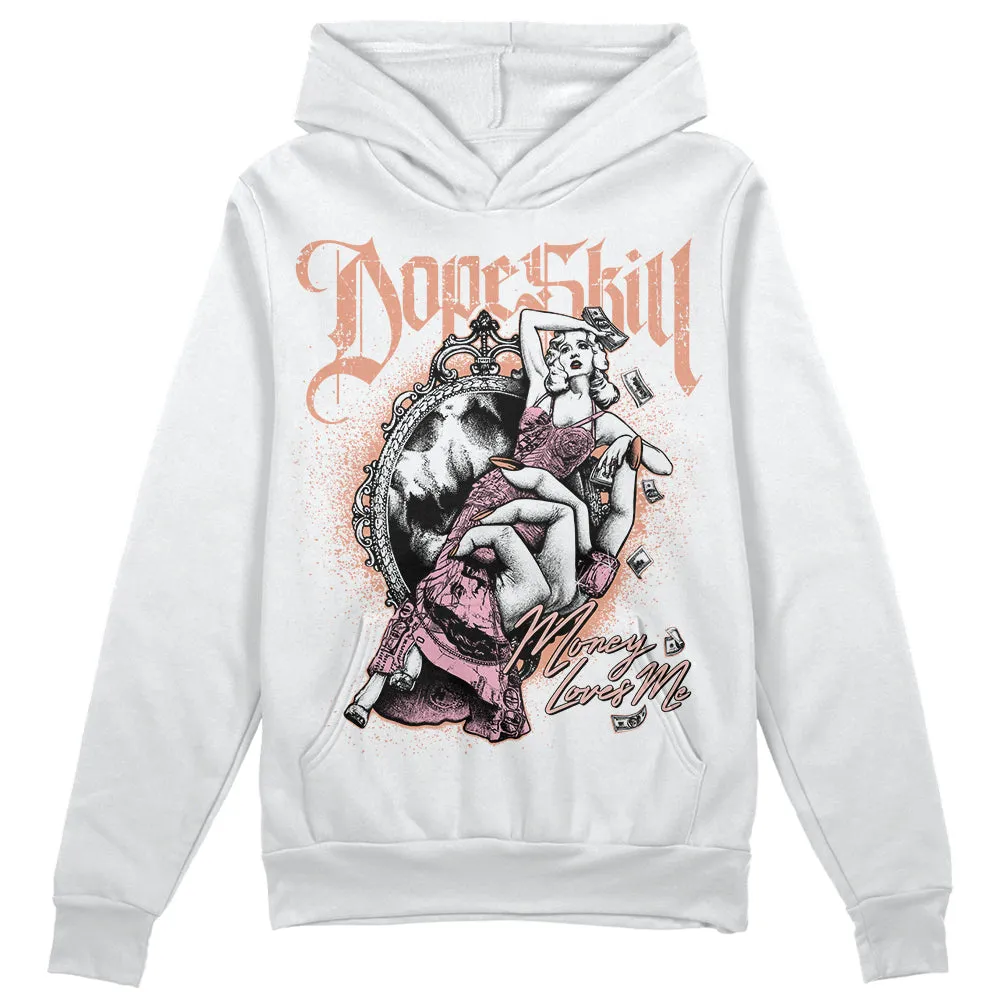 Legend Pink 11s DopeSkill Hoodie Sweatshirt Money Loves Me Graphic sold by DopeSkill