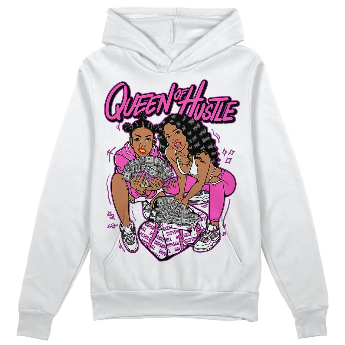 Hyper Violet 4s DopeSkill Hoodie Sweatshirt Queen Of Hustle Graphic sold by DopeSkill