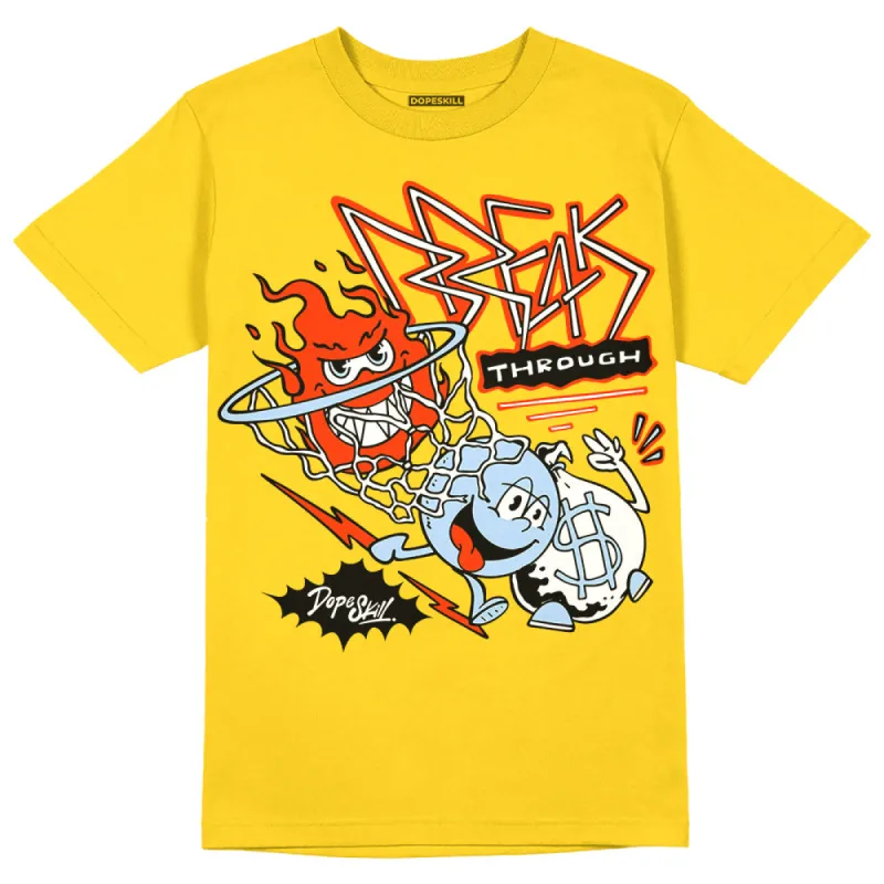 Yellow Ochre 6s DopeSkill Yellow T-shirt Break Through Graphic sold by DopeSkill