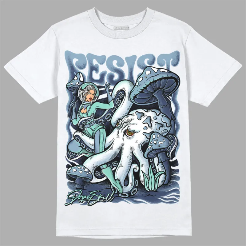 Diffused Blue Sail Grey White 1s DopeSkill T-Shirt Resist Graphic sold by DopeSkill