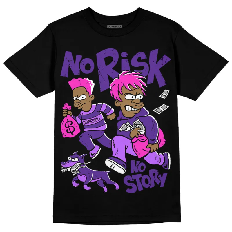 PURPLE Collection DopeSkill T-Shirt No Risk No Story Graphic sold by DopeSkill