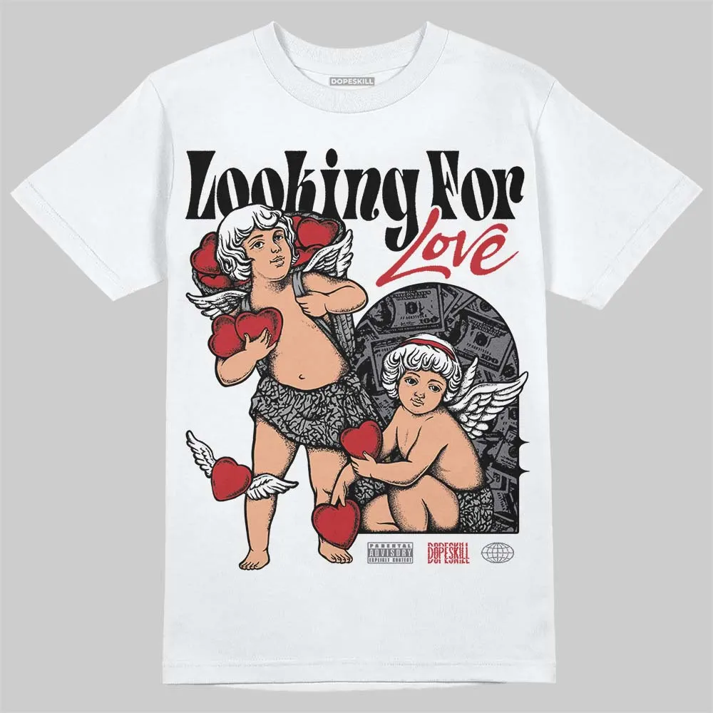 Cement Grey 3s DopeSkill T-Shirt Looking For Love Graphic sold by DopeSkill