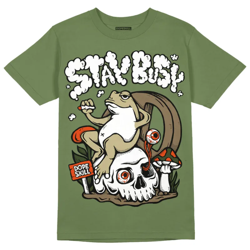 Olive Collection DopeSkill Olive T-shirt Stay Busy Graphic sold by DopeSkill