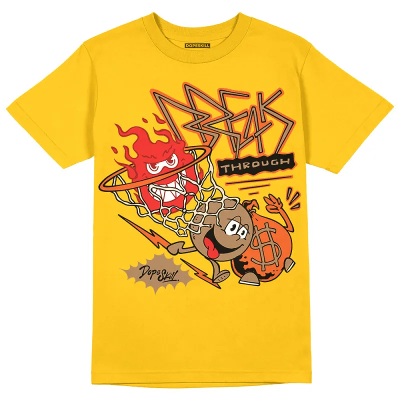 Yellow Collection DopeSkill Gold T-shirt Break Through Graphic sold by DopeSkill