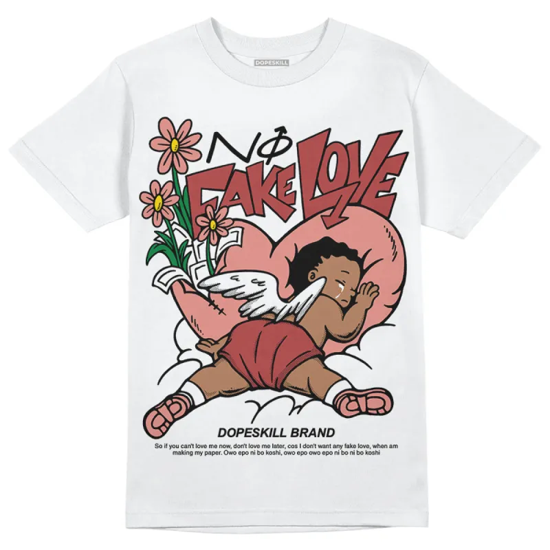 Dune Red 13s DopeSkill T-Shirt No Fake Love Graphic sold by DopeSkill