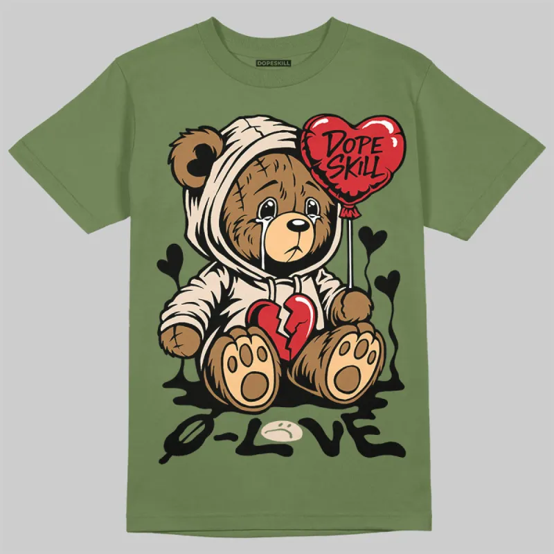 Medium Olive 1s DopeSkill Olive T-shirt Broken Bear Graphic sold by DopeSkill