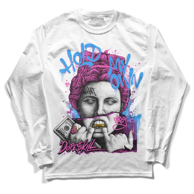Hyper Violet 4s DopeSkill Long Sleeve T-Shirt Hold My Own Graphic sold by DopeSkill
