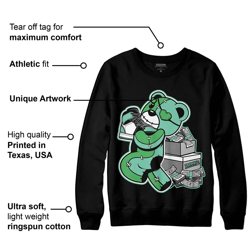 Green Glow 1s DopeSkill Sweatshirt Bear Steals Sneaker Graphic sold by DopeSkill product image thumbnail 3