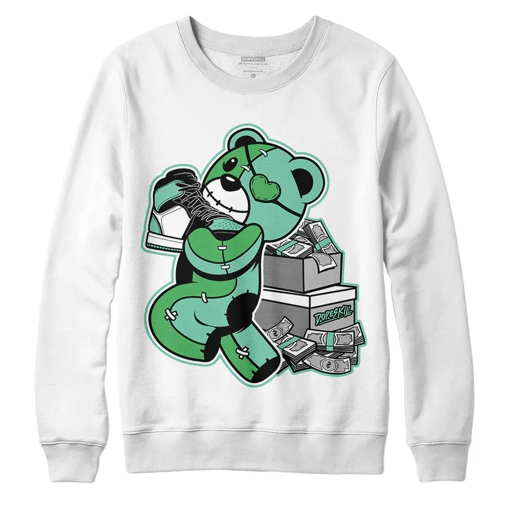 Green Glow 1s DopeSkill Sweatshirt Bear Steals Sneaker Graphic sold by DopeSkill product image thumbnail 2