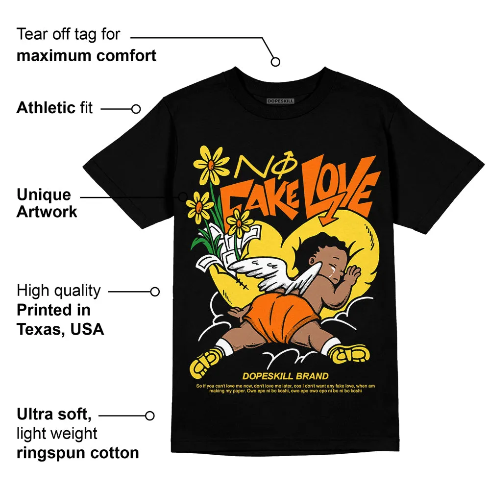 Black Tour Yellow AJ 4 Thunder DopeSkill Unisex T-Shirt No Fake Love Graphic sold by DopeSkill product image thumbnail 4