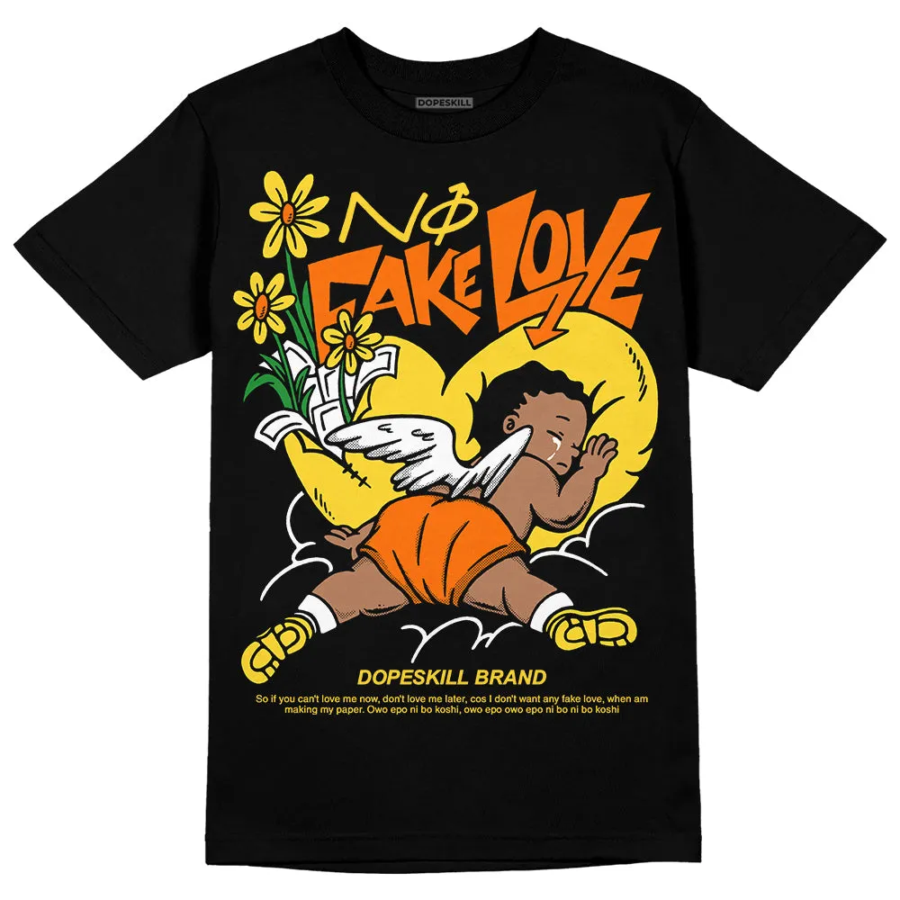 Black Tour Yellow AJ 4 Thunder DopeSkill Unisex T-Shirt No Fake Love Graphic sold by DopeSkill