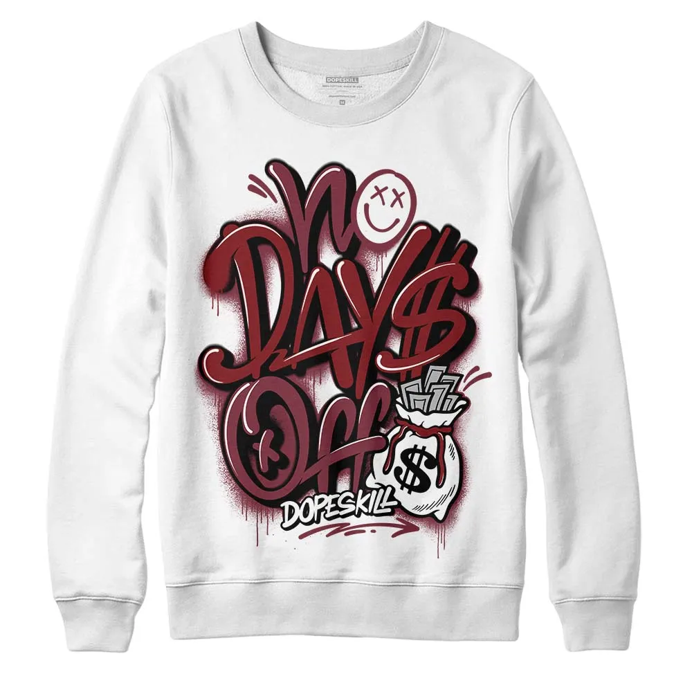 Team Red 1s DopeSkill Sweatshirt No Days Off Graphic sold by DopeSkill