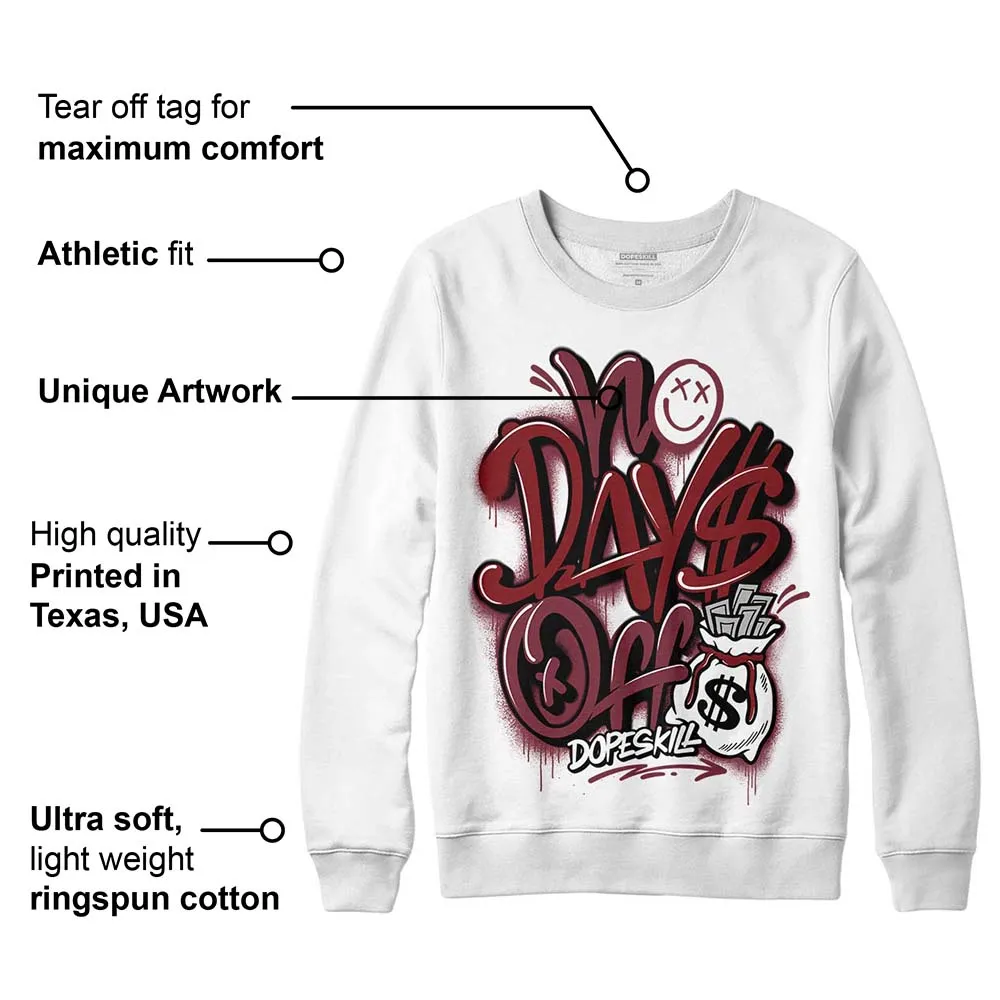 Team Red 1s DopeSkill Sweatshirt No Days Off Graphic sold by DopeSkill product image thumbnail 3