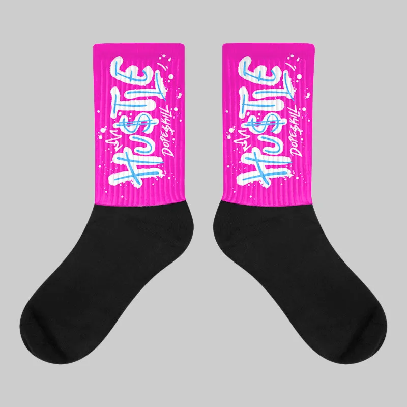 Dunk Active Fuchsia DopeSkill Sublimated Socks Hustle Graphic sold by DopeSkill