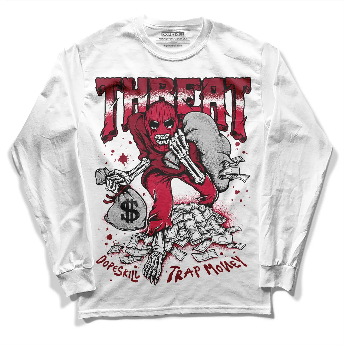 85 Metallic Burgundy 1s DopeSkill Long Sleeve T-Shirt Threat Graphic sold by DopeSkill