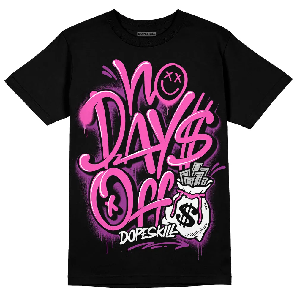 Hyper Violet 4s DopeSkill T-Shirt No Days Off Graphic sold by DopeSkill product image thumbnail 2