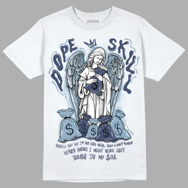 Diffused Blue Sail Grey White 1s DopeSkill T-Shirt Angels Graphic sold by DopeSkill