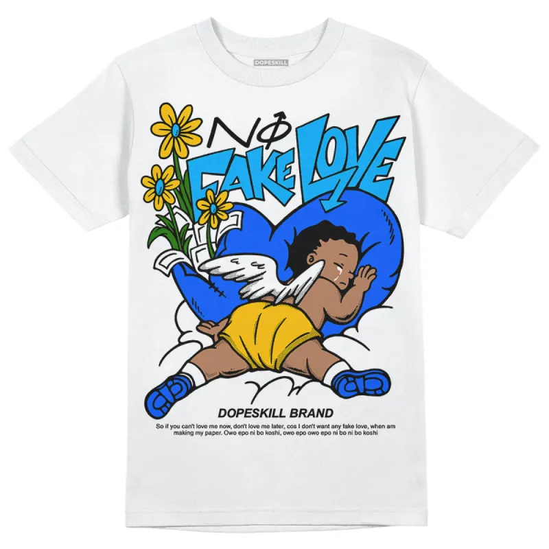 Royal Blue Collection DopeSkill T-Shirt No Fake Love Graphic sold by DopeSkill