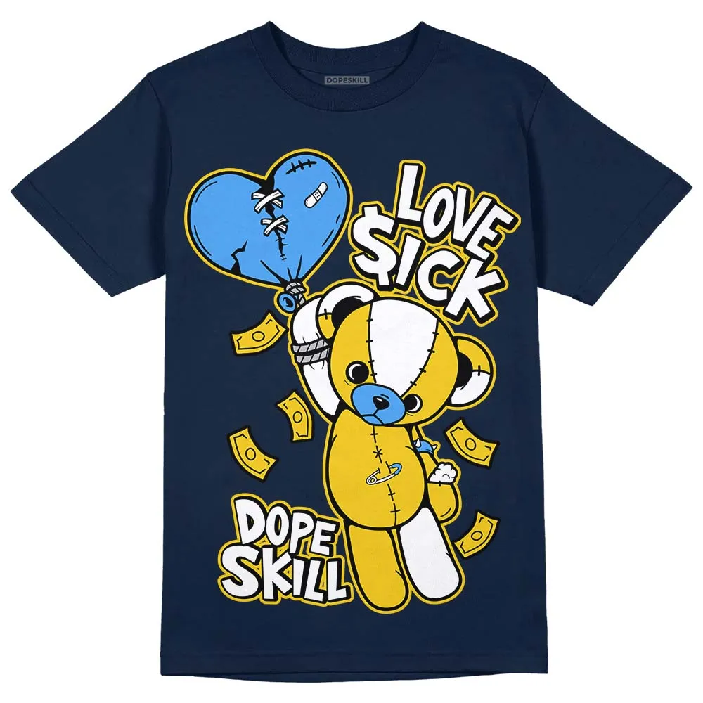 Michigan Dunks DopeSkill Midnight Navy T-Shirt Love Sick Graphic sold by DopeSkill