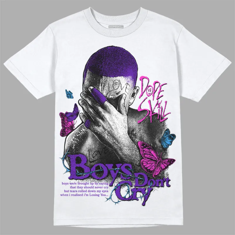 Dunk Purple Championship Court White DopeSkill T-Shirt Boys Don't Cry Graphic sold by DopeSkill