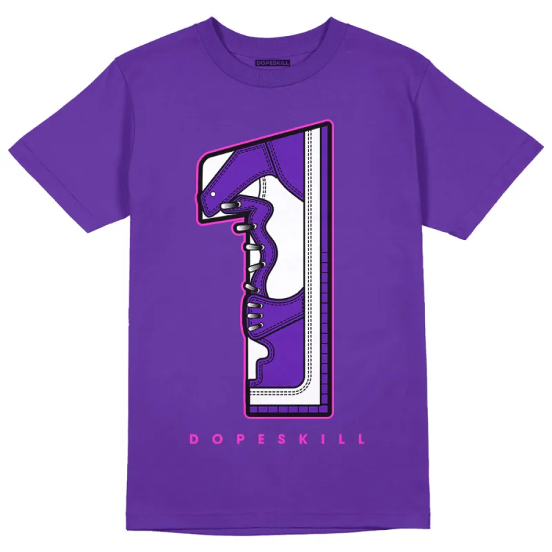 Dunk Purple Championship Court White DopeSkill Purple T-shirt No.1 Graphic sold by DopeSkill